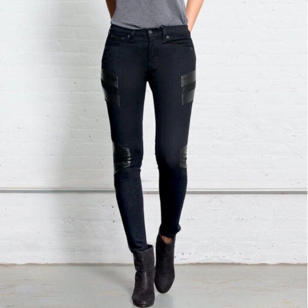 New with Tags Rag & Bone Halifax Jeans with Leather